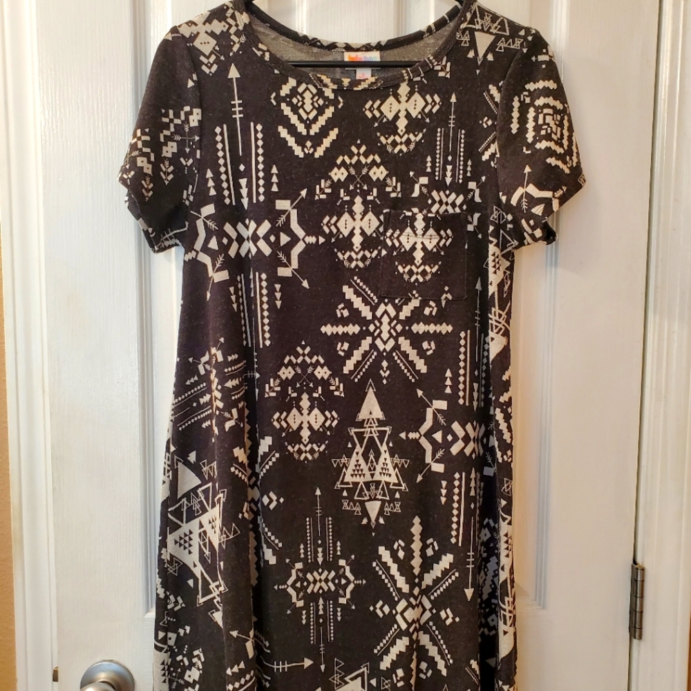 Black Knit Aztec Carly